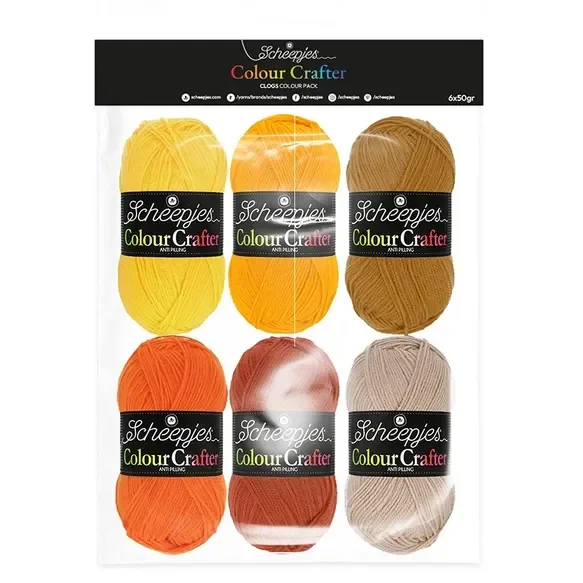 Scheepjes Colour Crafter colour pack 6x50g- Clogs