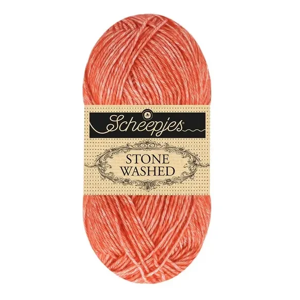 Scheepjes Stone Washed 50g - 843 Realgar Red