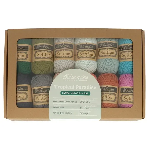 Scheepjes Softfun colour pack 12x20g - Trop. Paradise