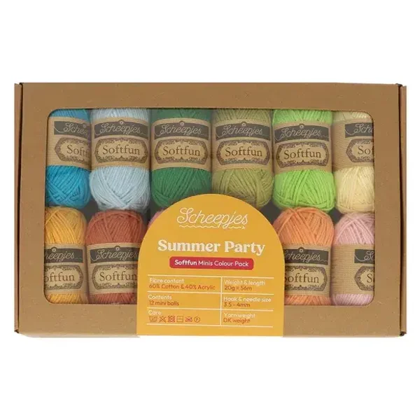 Scheepjes Softfun colour pack 12x20g  - Summer Party