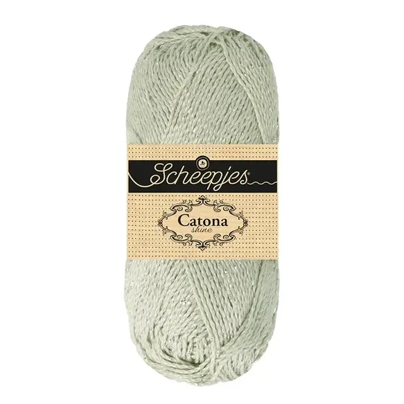 Scheepjes Catona Shine 1x50g - 172-S Light Silver - Silver