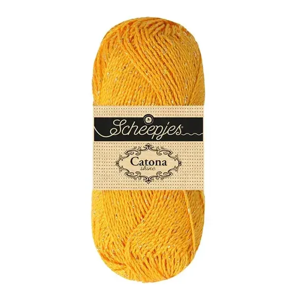 Scheepjes Catona Shine 1x50g - 208-G Yellow Gold - Gold