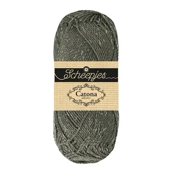 Scheepjes Catona Shine 1x50g - 242-S Metal Grey - Silver