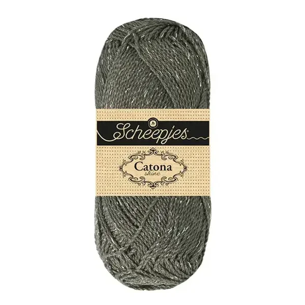Scheepjes Catona Shine 1x50g - 242-S Metal Grey - Silver