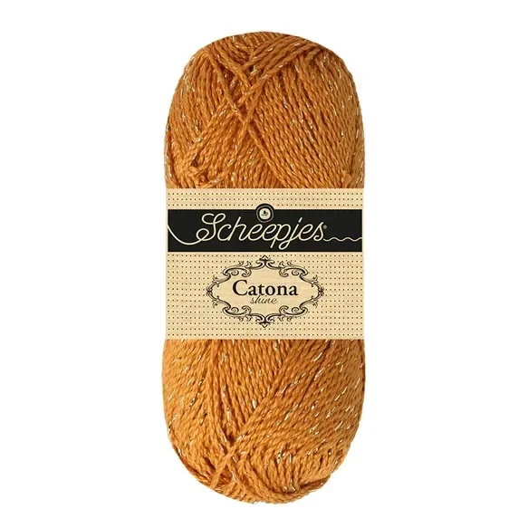 Scheepjes Catona Shine 1x50g - 383-G Ginger Gold - Gold