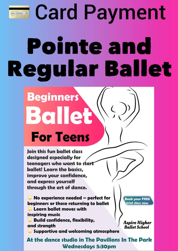 💳 Card Payment Teens 🩰Pointe/Ballet May 2026