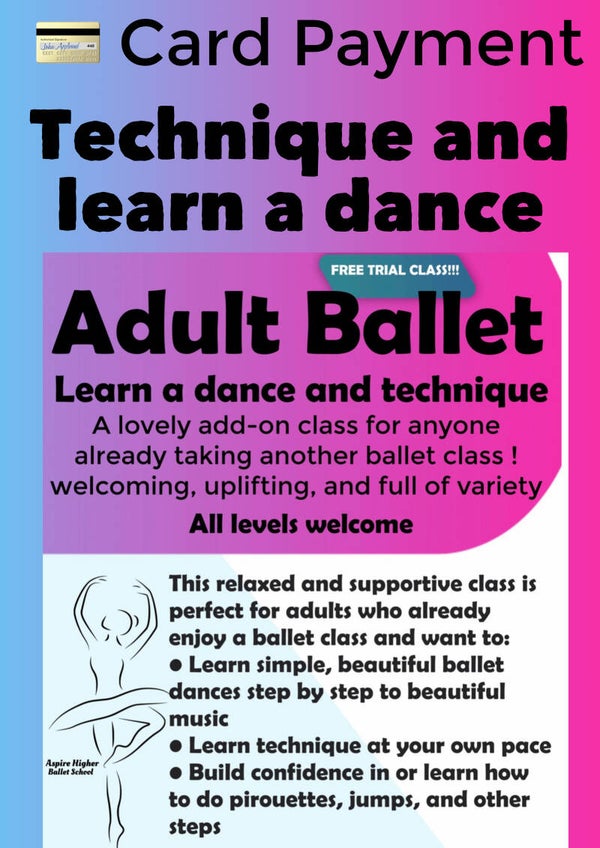 💳 Card Payment for Learn a Dance and Technique May 2026