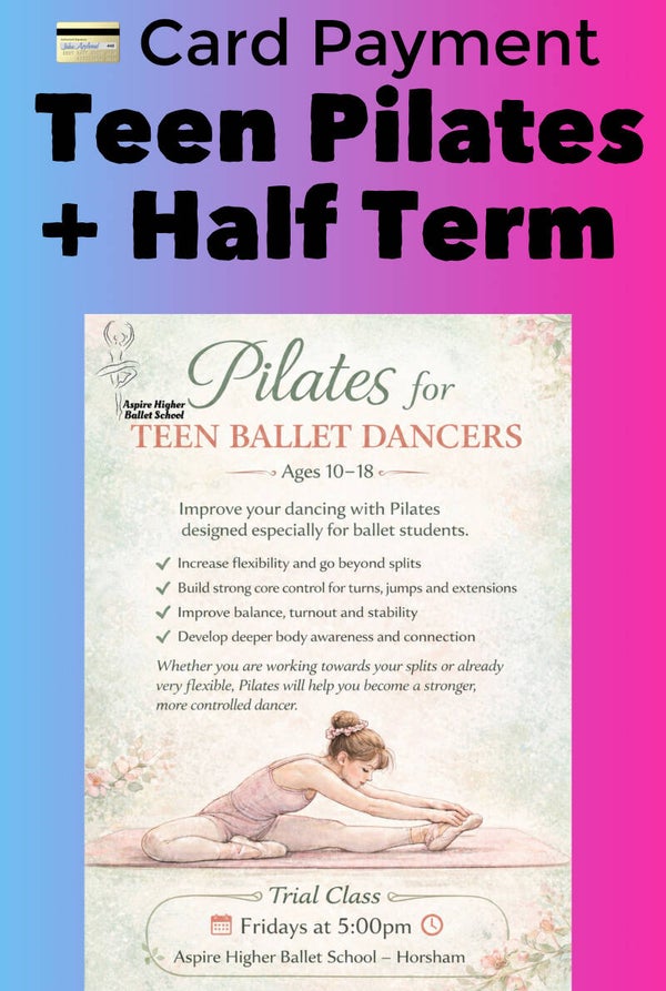 💳Card Payment Teens Pilates May 2026 INCLUDES half term class