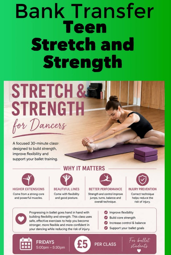 Bank Transfer  1 week trial Stretch and Strength