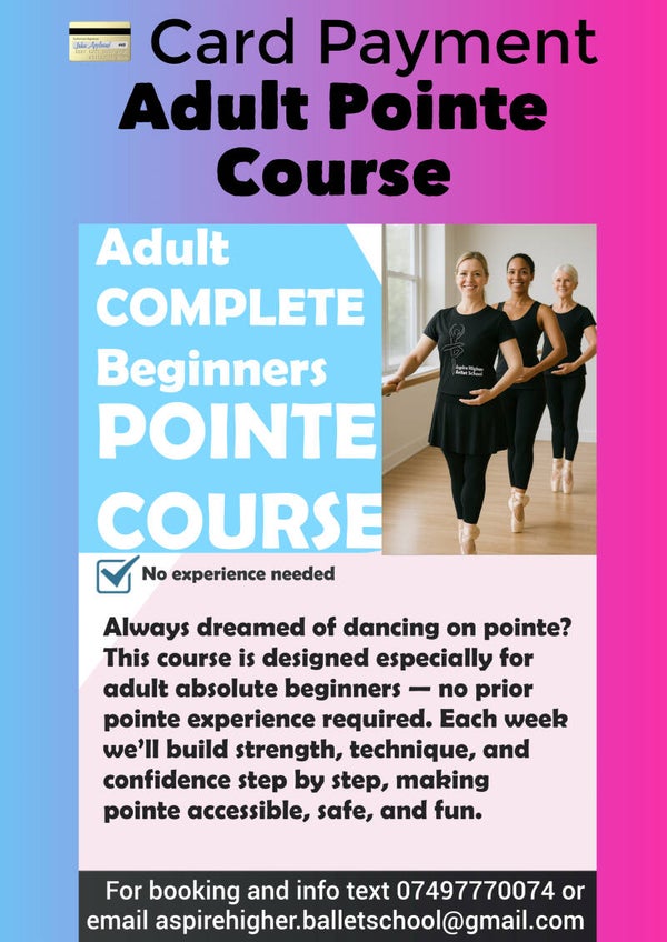 💳 Card payment Pointe Course May 2026 Tuesday 7:30pm