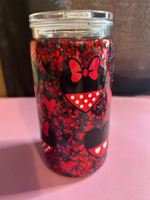 Minnie and Mickey Mouse Snow globe Cup