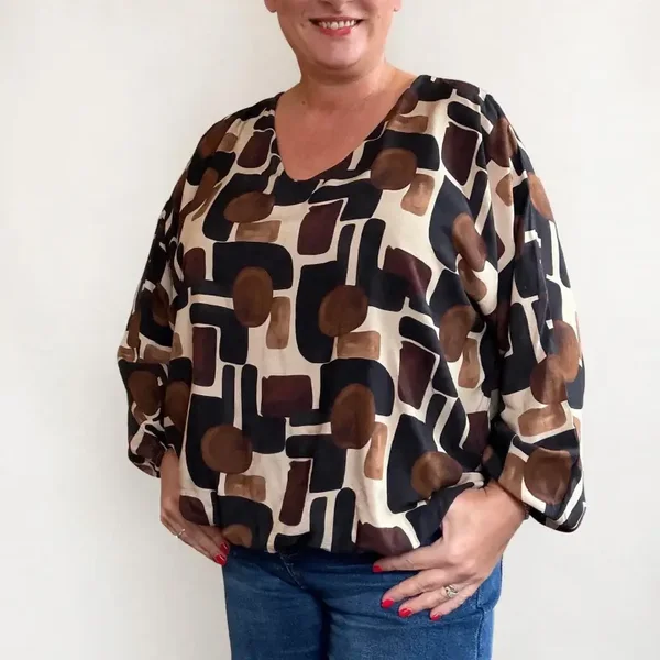 Abstract Geo Blouse