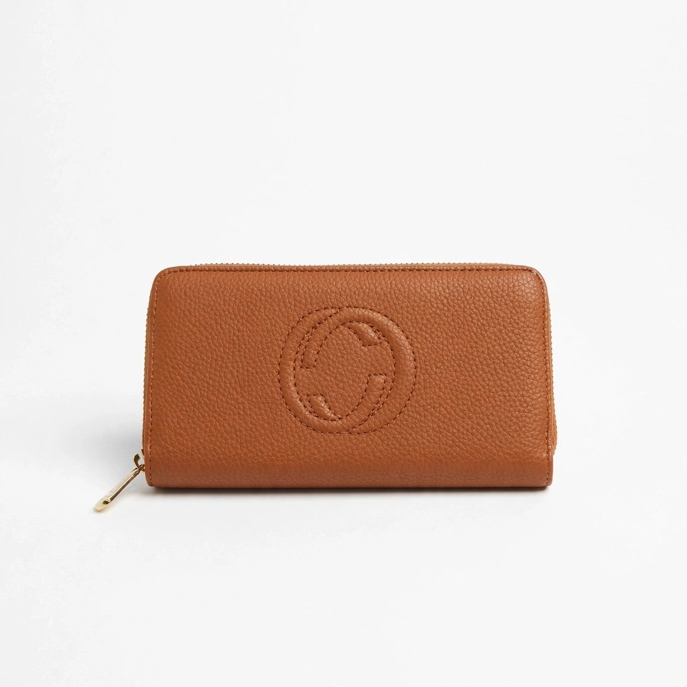 Embossed Tan Purse