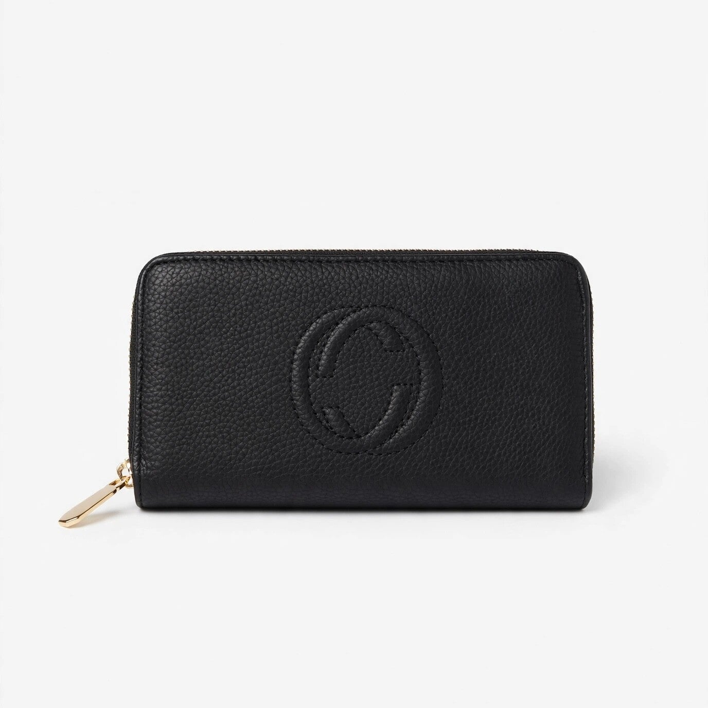 Embossed Black Purse