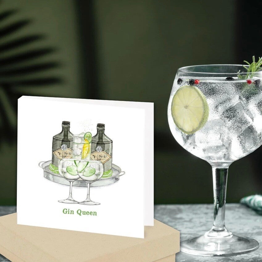 Sterling Silver Stud Earrings - Gin Queen