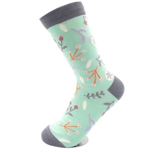 Dandelion Floral Socks Mint