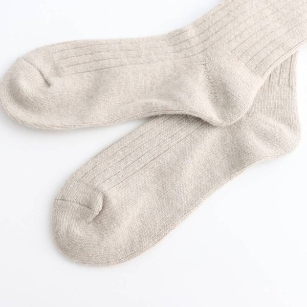Winter Ribbed Socks - Oatmeal