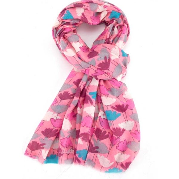 Tulips Scarf Pink