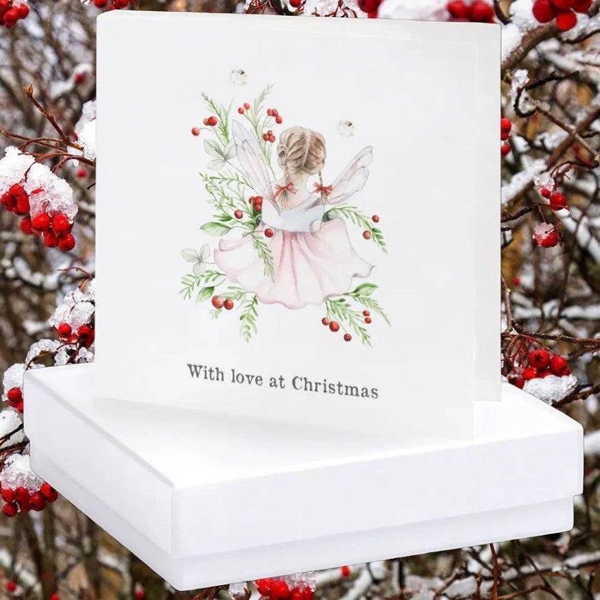 Sterling Silver Stud Earrings - Christmas Little Fairy