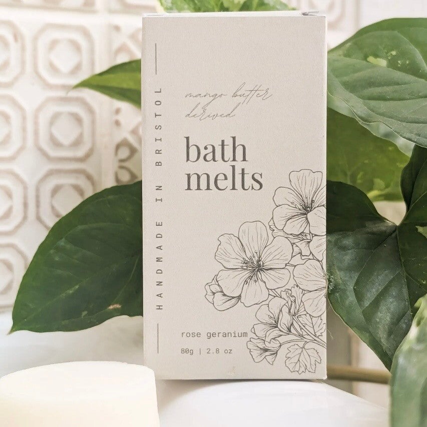 Rose Geranium Butter Bath Melts