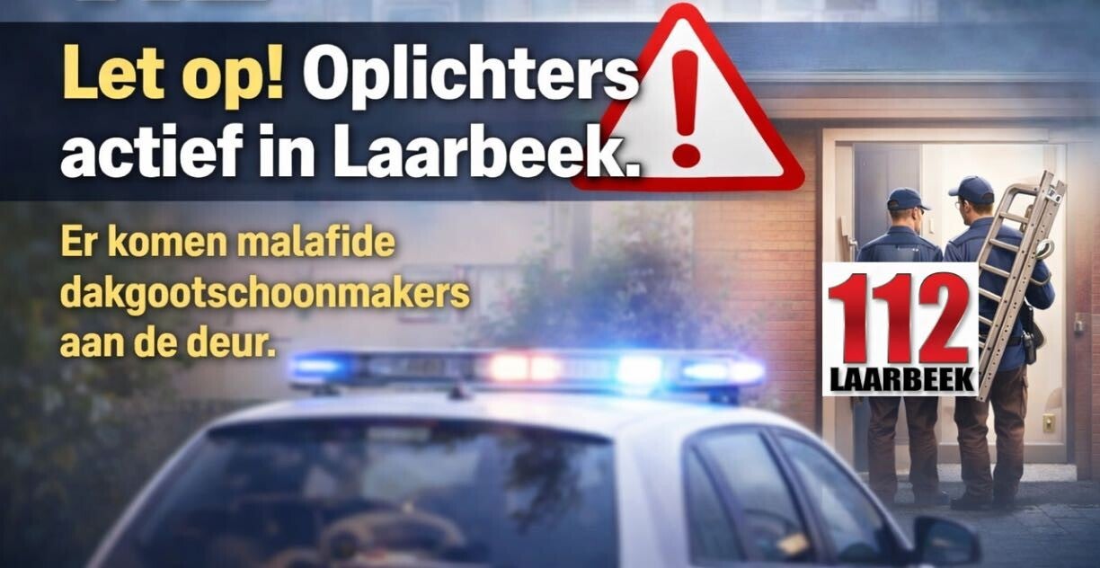 Oplichters (dakgootschoonmakers) actief in Laarbeek