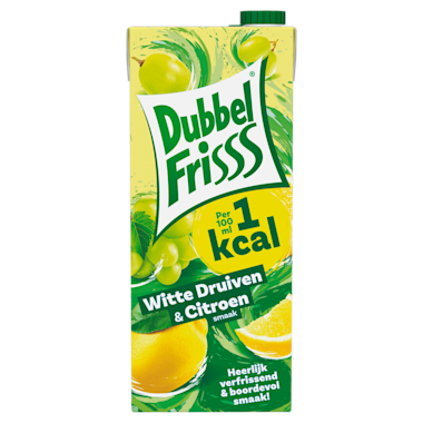 Dubbelfrisss 1kcal Witte druif & citroen 1,5 Liter