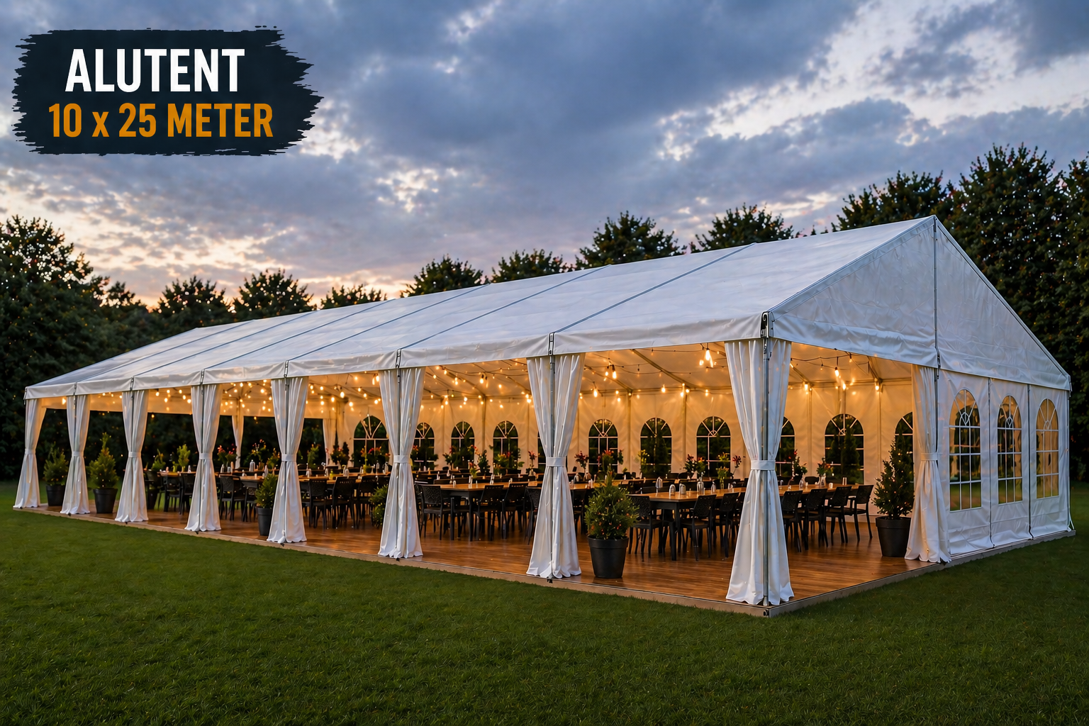 ALU Tent 10 x 25 Meter