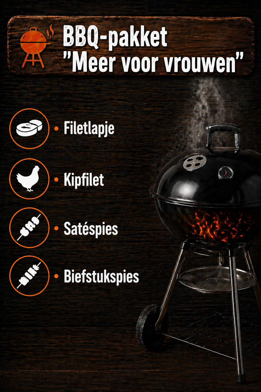 BBQ-pakket "Meer voor vrouwen"