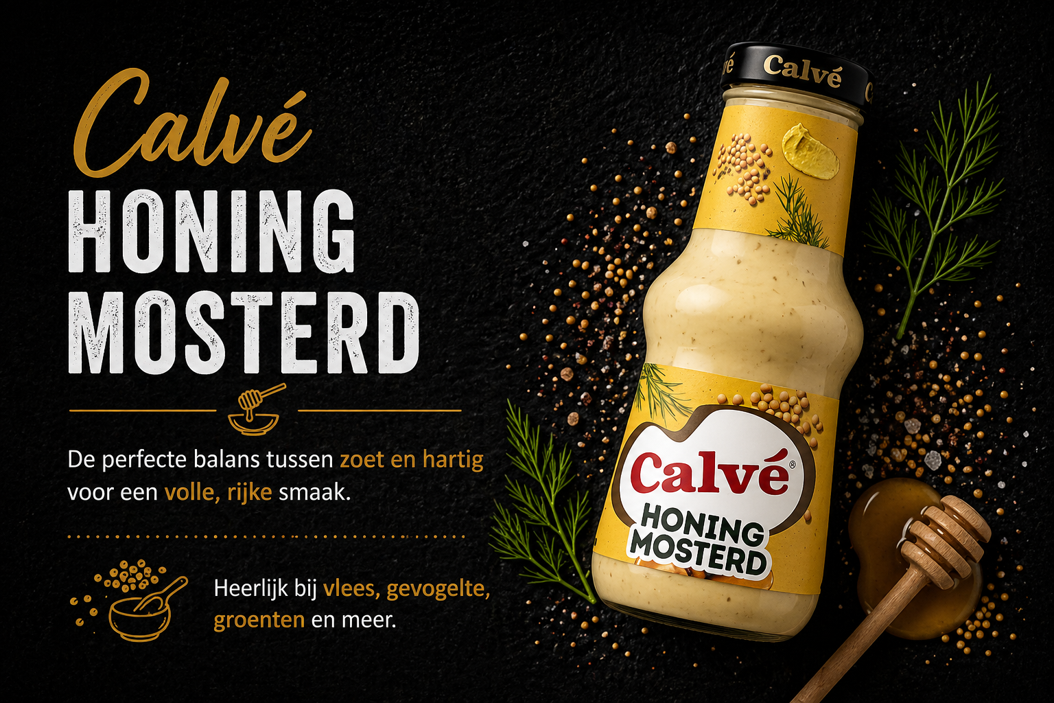 Calvé honig mosterd saus 250ML