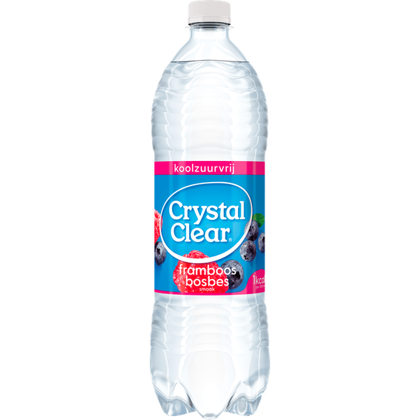 Crystal Clear Koolzuurvrij Framboos Bosbes 1L