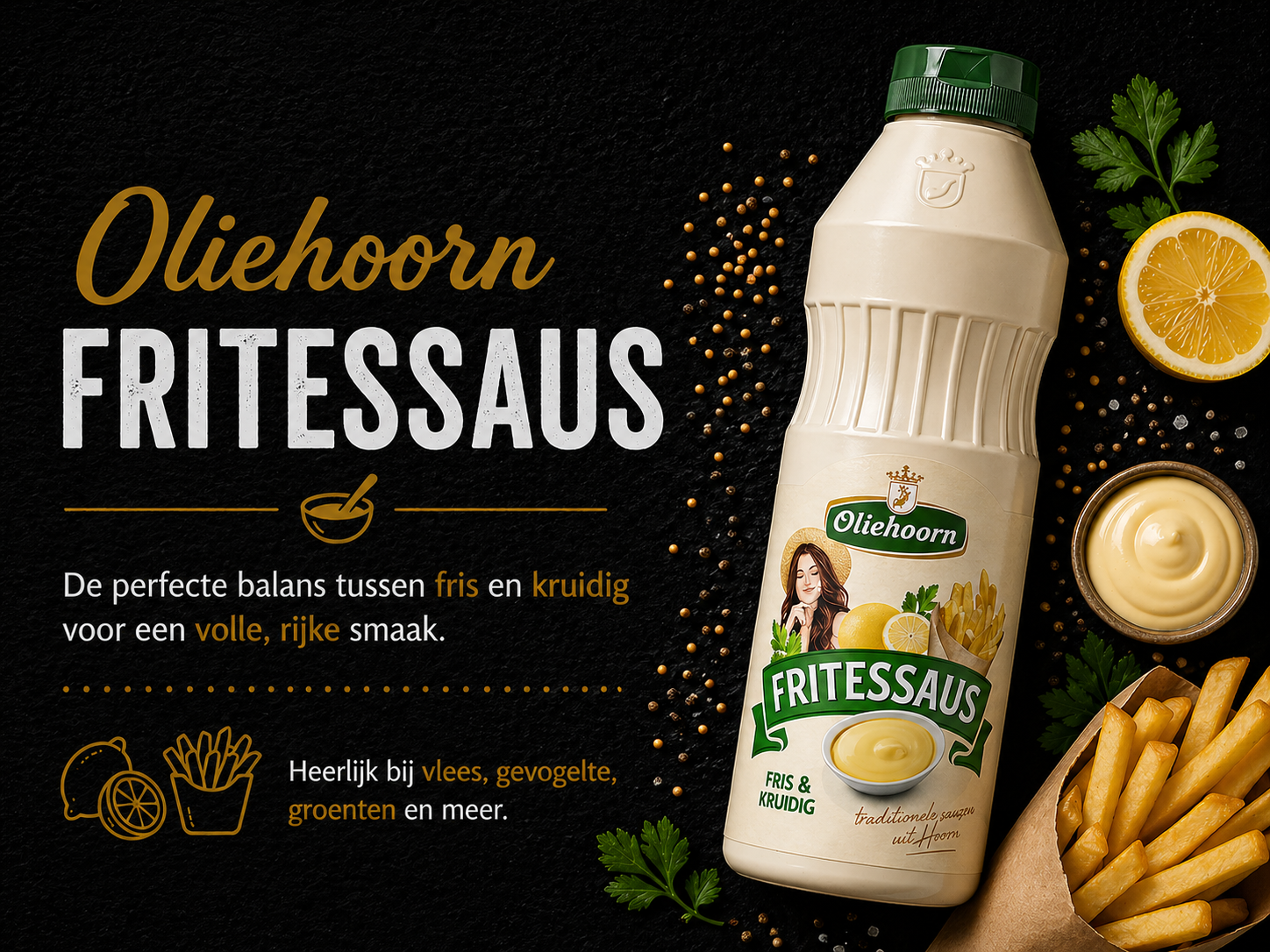 Oliehoorn Fritessaus 465ML