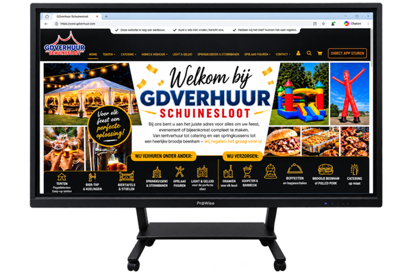 Beeldscherm 65 inch met touch