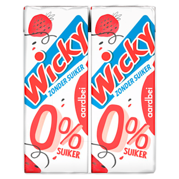 Wicky Aardbei 0% suiker 0.2ML