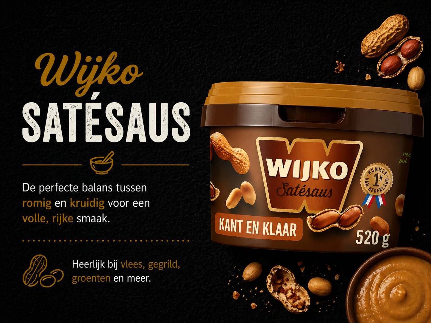 Wijko Satésaus Kant & klaar 520 Gram