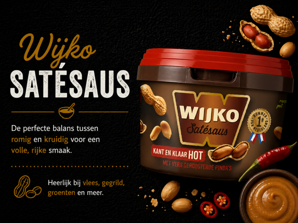 Wijko Satésaus Kant & klaar HOT 520 Gram