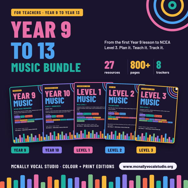 Complete Years 9–13 Secondary Music Curriculum Suite