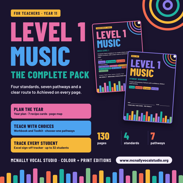 NCEA Level 1 Music Resource Pack - 2027 First Edition