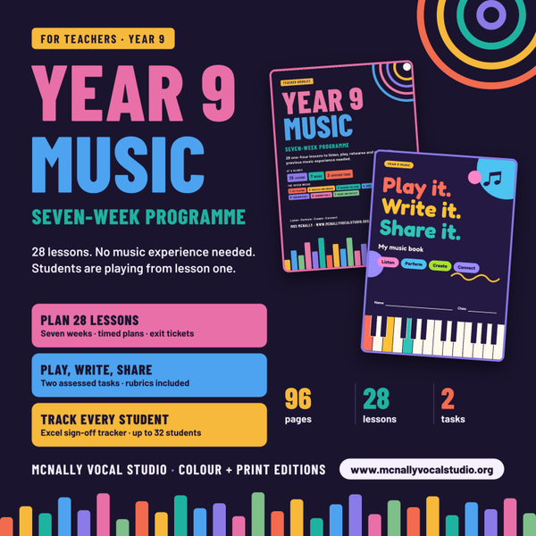 Year 9 Music: Complete 7-Week Songwriting & Instrument Curriculum Bundle