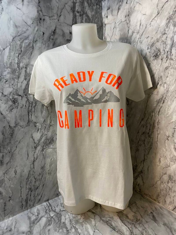 T-shirt 'Ready for camping'