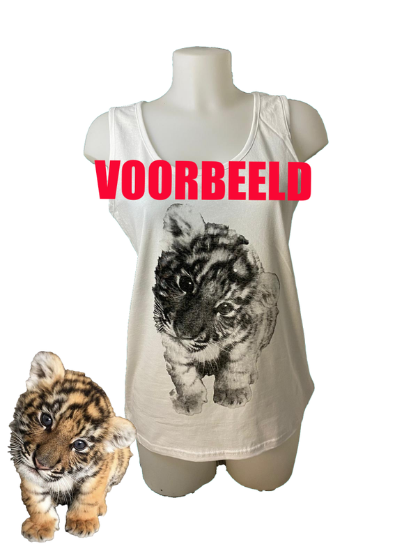 dames t-shirt met foto (eigen inbreng)