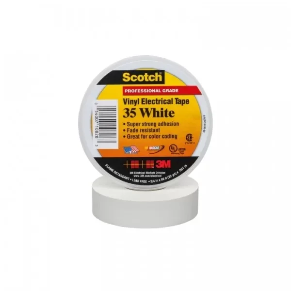 35 CINTA VYNIL BLANCA .019x20m