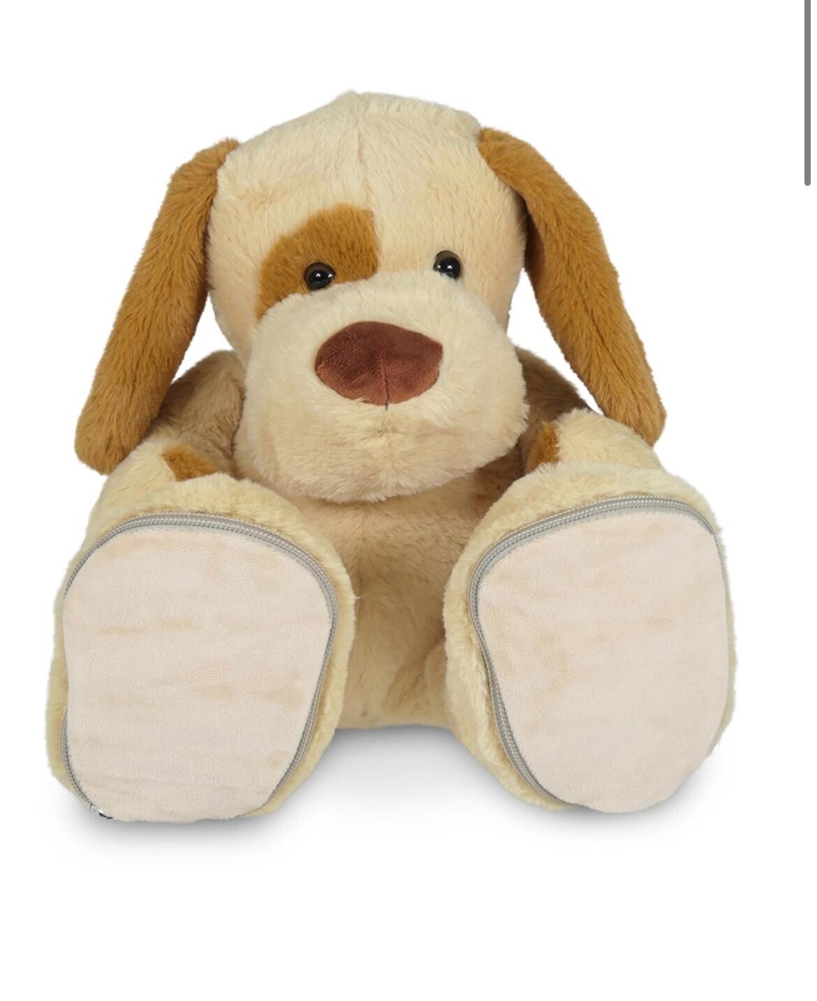 Hondje knuffelbeer +/- 45 cm met gepersonaliseerd borduursel op de voetjes. Perfect kraamcadeau!!