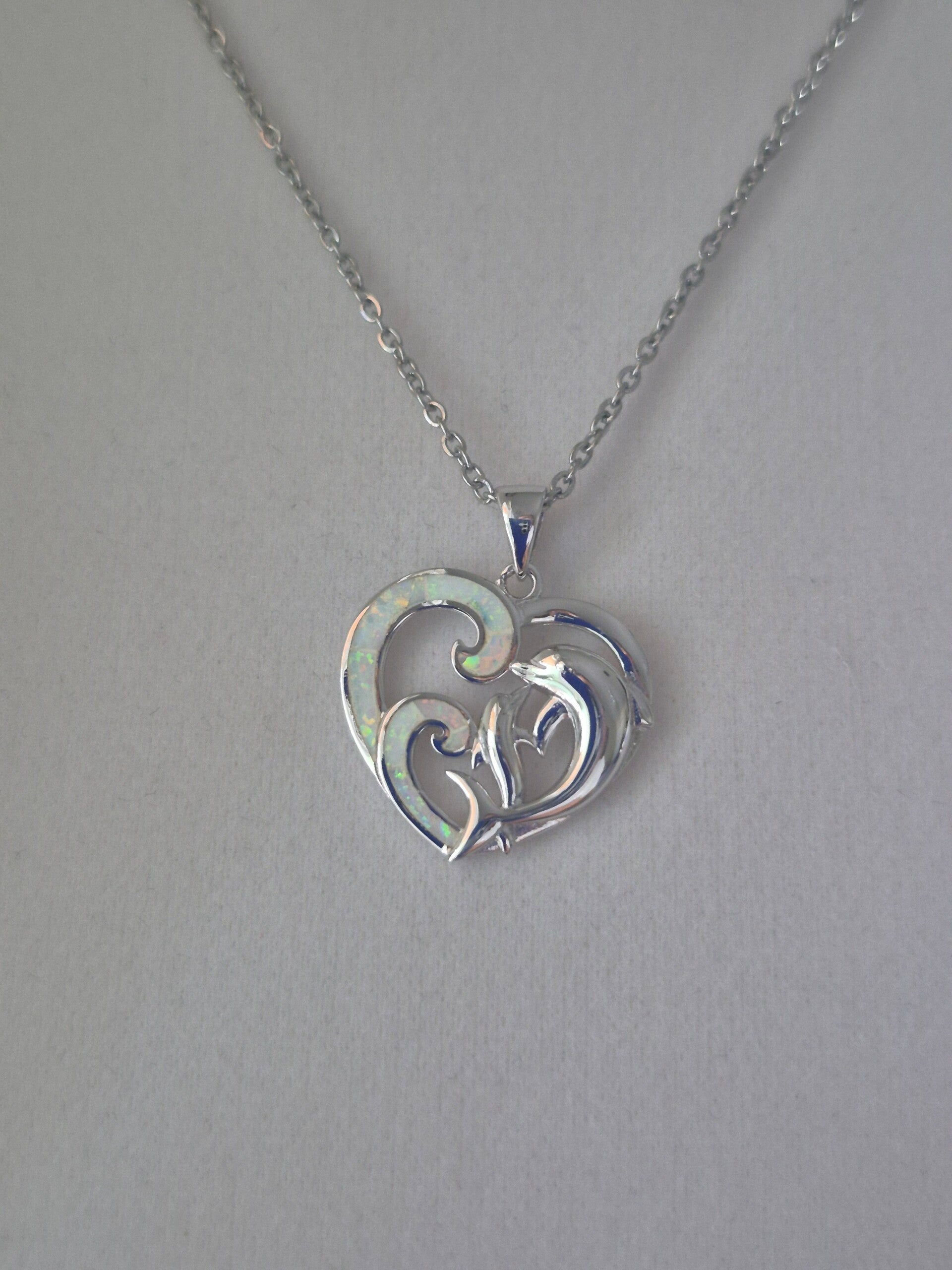 Dolphin Heart Pendant