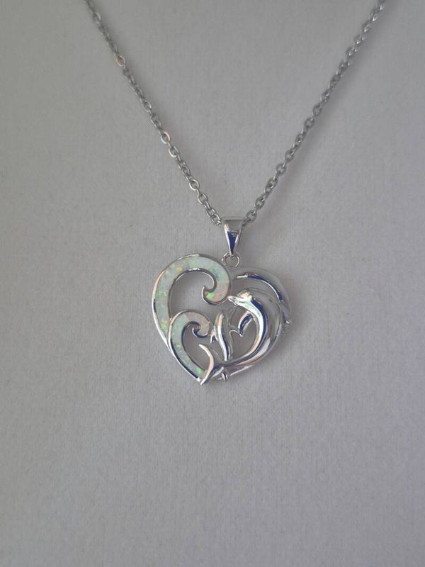 Dolphin Heart Pendant