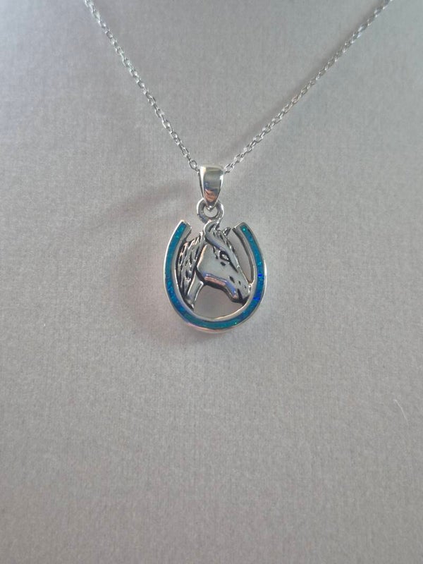 Silver Horseshoe Pendant