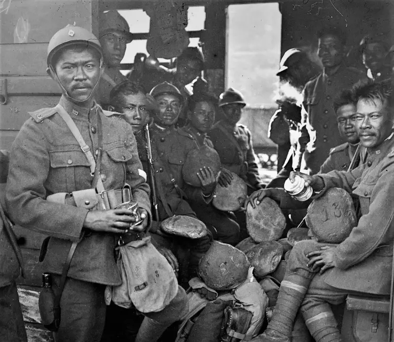 Siamese soldiers in WWI