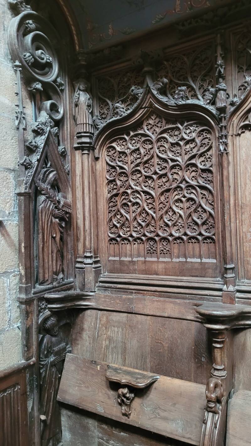 Les stalles de la cathédrale Saint-Paul-Aurélien