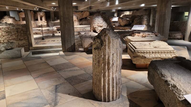 La zone archéologique du dôme de Milan