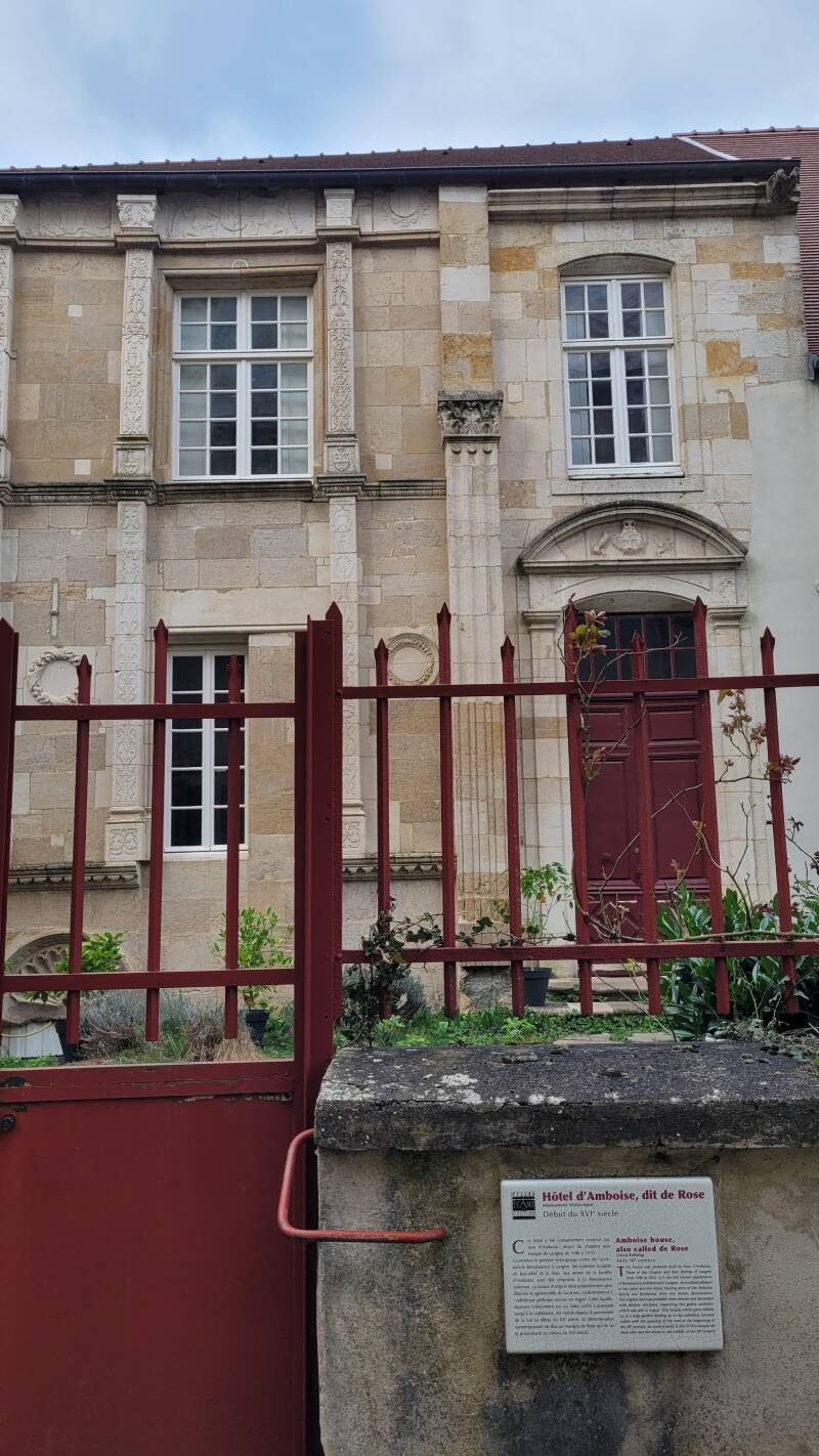 Maisons Renaissances à Langres