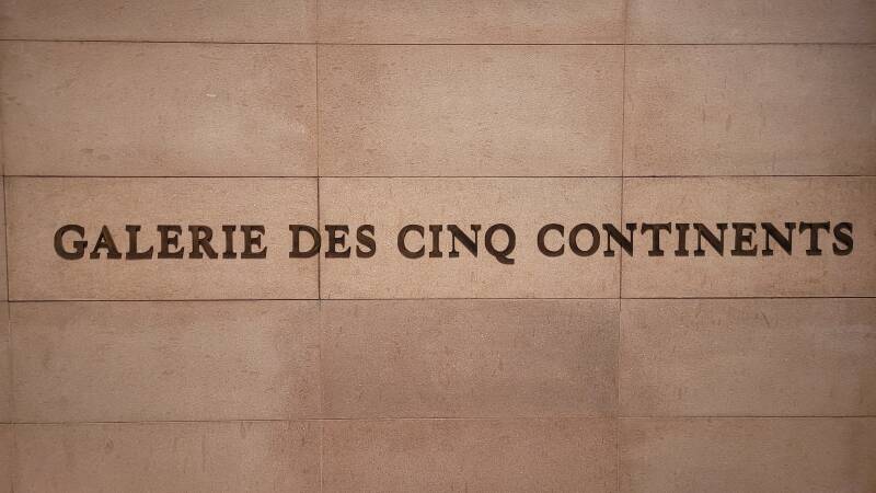 La toute nouvelle Galerie des Cinqs Continents